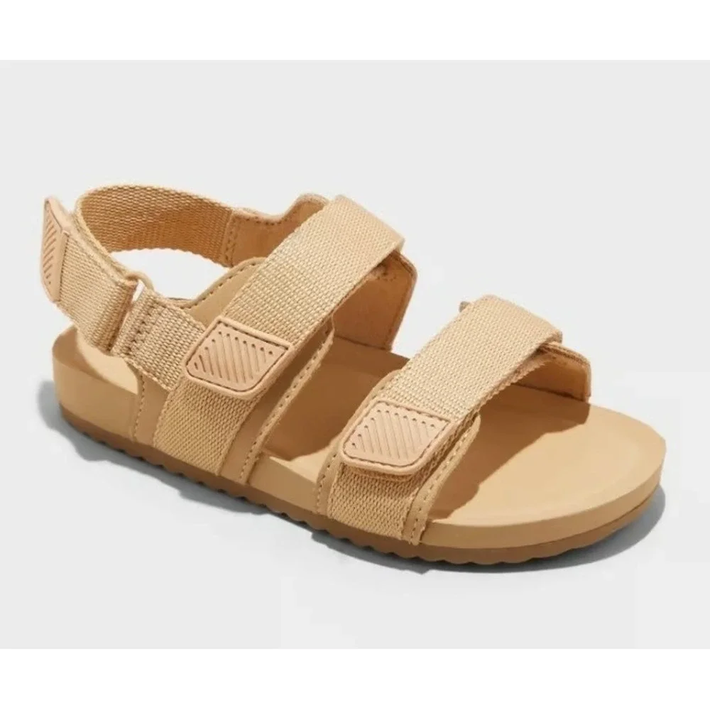 Toddler Boy Cedric Sandals by‎ Cat & Jack Tan New With Tags